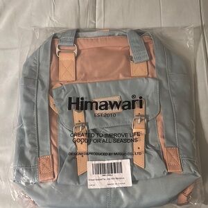 Himawari Blue and Tan Backpack